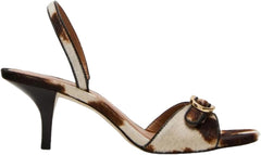 Kitten Heels for Women Square Toe Slingback Sandals Slip-on Strappy Low Heel Pumps Summer Dress Shoes