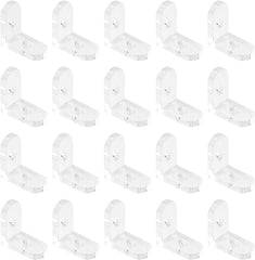 L Brackets Transparent 40Pcs Clear Acrylic Corner Bracket 90 Degree Support Shelf Corner Brace Right Angle Bracket