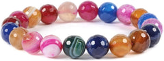 Justinstones Gemstone Crystals Chakra Beads Bracelet Crystal Healing 10mm Round Stretchable Bracelet for Her Gift