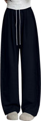 Fashion Sweatpants for Women Wide Leg High Elastic Waist Pants Lightweight Breathable Long Pants with Pockets