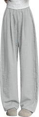 Fashion Sweatpants for Women Wide Leg High Elastic Waist Pants Lightweight Breathable Long Pants with Pockets