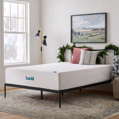 Lucid SureCool 14-inch Gel Memory Foam Mattress, Medium-Plush Feel, Made in the USA