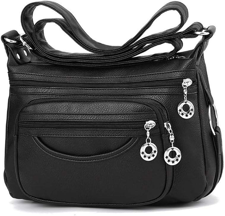 Big Vegan Leather Shoulder Bag Crossbody Bags for Women Designer Cell Phone Bag Wallet Purses Adjustable Strap