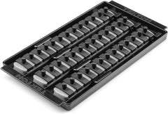 TEKTON 1/4 Inch Drive 2-Rail Socket Organizer Set, Black (26-Tool) | OST01226 | Made in USA