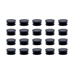 Outwater Plastic 1" Dia. Round Tubing Dome End Caps, Finishing Plug for Round Tubing Chair Glide, Floor Protector, Fits Multi Gauge Tubing, USA Made, 10 Pack