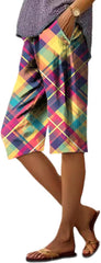 Pants for Women Dressy Casual Knee Length Printed Vintage Summer Trendy Trousers Breathable Lightweigh Shorts