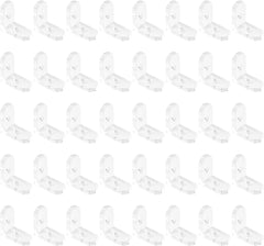 L Brackets Transparent 40Pcs Clear Acrylic Corner Bracket 90 Degree Support Shelf Corner Brace Right Angle Bracket