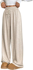 SOLY HUX Women's Drawstring Sweatpants High Waisted Wide Leg Baggy Casual Pants