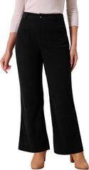 Seta T Women's Corduroy Pants 2025 Casual High Waisted Fall Winter Loose Wide Leg Pants with Pockets