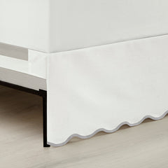 Lush Decor Coastal Chic Scallop Edge Bed Skirt Single