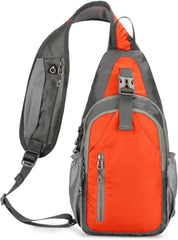 Mens Chest Bag Sling Bags Outdoor Waterproof Shoulder Bag Lightweight Portable Crossbody Sports Backpack, Dark Blue, 19*38*11 cm