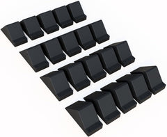 bullke USA Made Plastic Pipe Chocks with Nails | 5" Size - Durable, 100% Recycled Plastic | Ideal for Securing Pipes, Heavy Duty, Eco-Friendly, Long-Lasting, Construction (40 Pack)