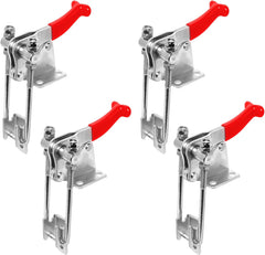 POWERTEC 2PK J Hook Toggle Clamp, 375 lbs Holding Capacity, 451 Adjustable Pull Action Latch for Smoker, Tool Box, Woodworking Jigs and Fixtures, Cabinet, Lids, Door, Truck (20308-PV2)
