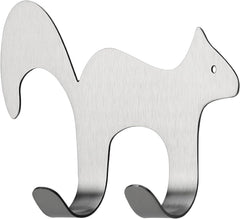 Razor Holder, Shaver Holder, Adhesive Razor Holder, Waterproof Shaver Hook for Shower, Fox Shaped Stainless Steel Wall Hook for Robe Plug Loofah Towel Bathrobe Coat for Bathroom Kitchen, CHB320