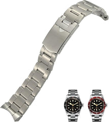 22mm 904L Solid Stainless Steel Watchband For Tudor Black Bay Male Bracelet Wrist Pelagos Series Accessories Strap
