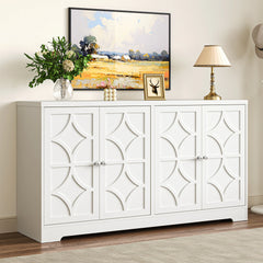 58" Sideboard Cabinet with 4 Doors