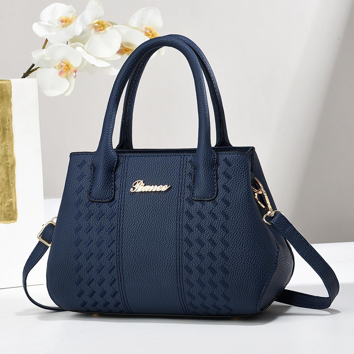 Purses and Handbags for Women Fashion Ladies PU Leather Top Handle Satchel Shoulder Tote Bags