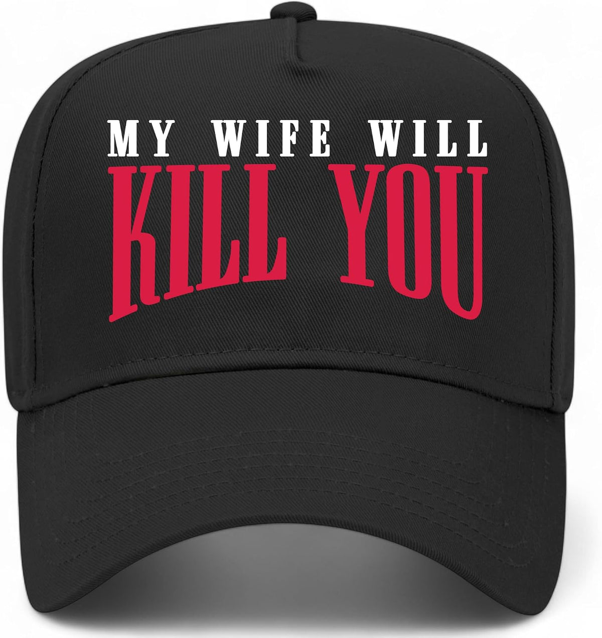 My Wife Will Kill You Vintage Trucker Hat | Premium Snapback Baseball Hat for Men, Fathers, Dads, & Husbands