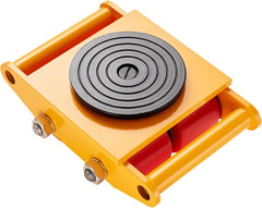 VEVOR 4PCS Machinery Skate Dolly, 26455LBS/12T Industrial Machinery Mover, Heavy Duty Carbon Steel Machinery Moving Skate & 4 Carbon Steel Wheels and 360° Rotation Non-Slip Cap for Moving Equipment