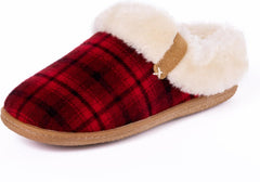 Minnetonka Women's Camp Collar Scuff Slippers