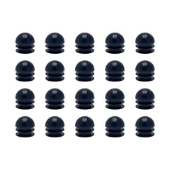 Outwater Plastic 1" Dia. Round Tubing Dome End Caps, Finishing Plug for Round Tubing Chair Glide, Floor Protector, Fits Multi Gauge Tubing, USA Made, 10 Pack