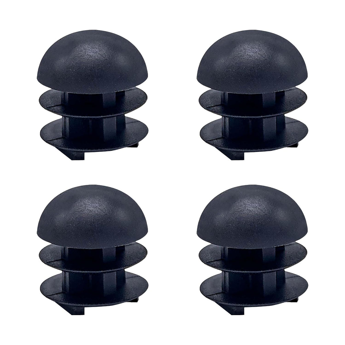 Outwater Plastic 1" Dia. Round Tubing Dome End Caps, Finishing Plug for Round Tubing Chair Glide, Floor Protector, Fits Multi Gauge Tubing, USA Made, 10 Pack