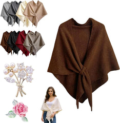 Gettoreach Womens Shawl, Women's Solid Color Scarf, Soft Comfortable Pashmina Wraps for Daily Wear