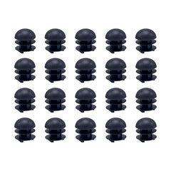 Outwater Plastic 1" Dia. Round Tubing Dome End Caps, Finishing Plug for Round Tubing Chair Glide, Floor Protector, Fits Multi Gauge Tubing, USA Made, 10 Pack
