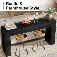 59'' Wood Console Sofa Table Behind The Couch for Entrance, Hallway