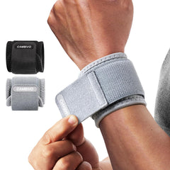 CAMBIVO Wrist Wraps for Men and Women 2 Pack, Adjustable Compression Wrist Brace for Carpal Tunnel, Wrist Support, Pain Relief, Lifting Straps Wrist Bands for Fitness, Weightlifting, Gym Workout
