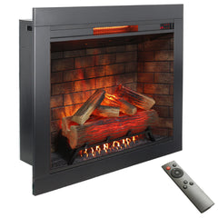 33" Infrared Electric Fireplace with Removable Trim Kit