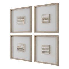 Uttermost Studying Sepia Hand Painted Canvases (Set of 4)