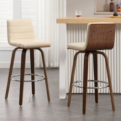 26"/29" Faux Leather Swivel Bar/Counter Stools, Set of 2/3
