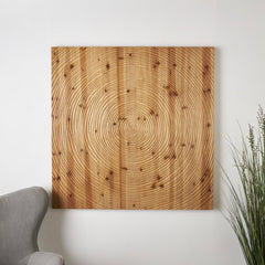 Wood Geometric Handmade Spiral Home Wall Decor - Brown - Roche River Decor