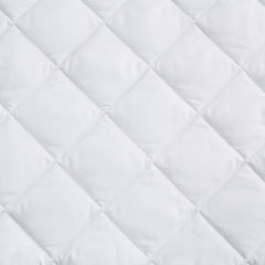 Back to Campus Twin XL Dorm Microfiber Waterproof Mattress Pad Protector - White
