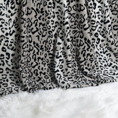 Lightweight Printed Safari Animal Flannel Fleece Blanket