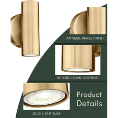 2-light wall light gold bedroom light metal corridor light