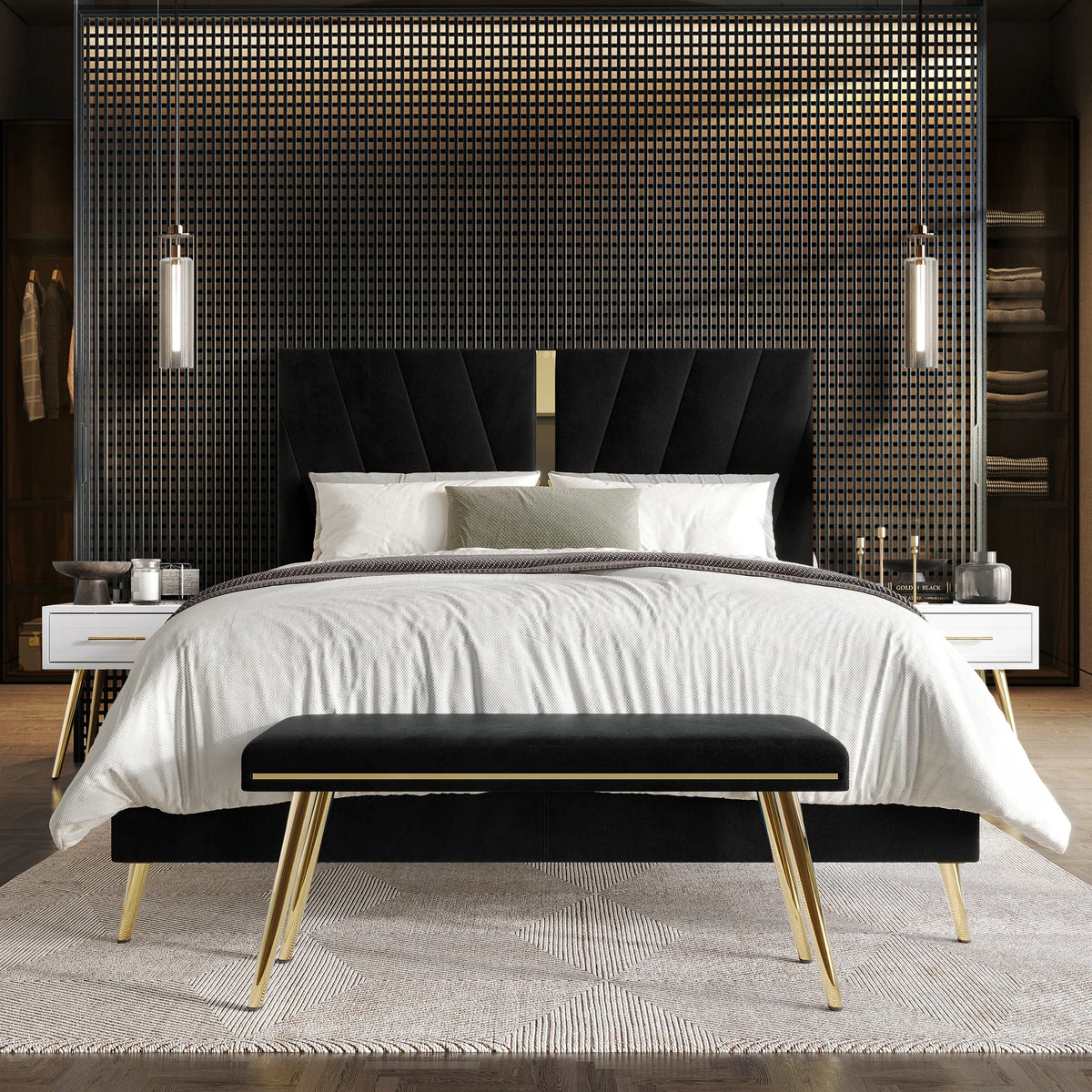CraftPorch 4 Piece Contemporary Bedroom Set