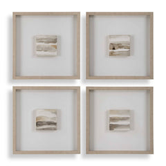 Uttermost Studying Sepia Hand Painted Canvases (Set of 4)