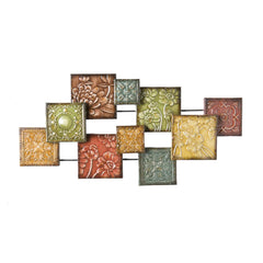 SEI Furniture Mozaic Floral Wall Sculpture