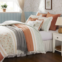 Madison Park Vanessa 9 Piece Cotton Percale Comforter Set