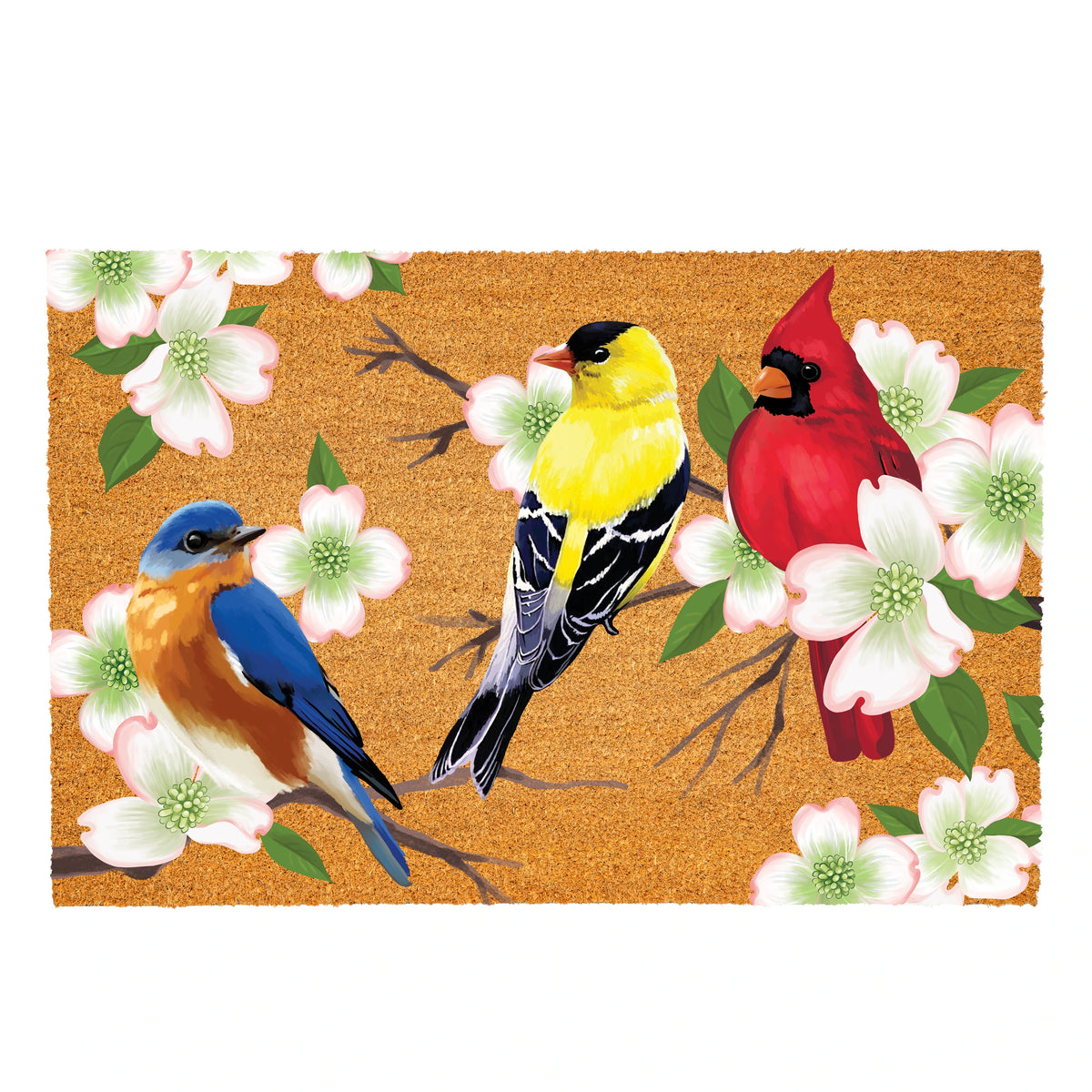 Bird Bunch Coir Door Mat