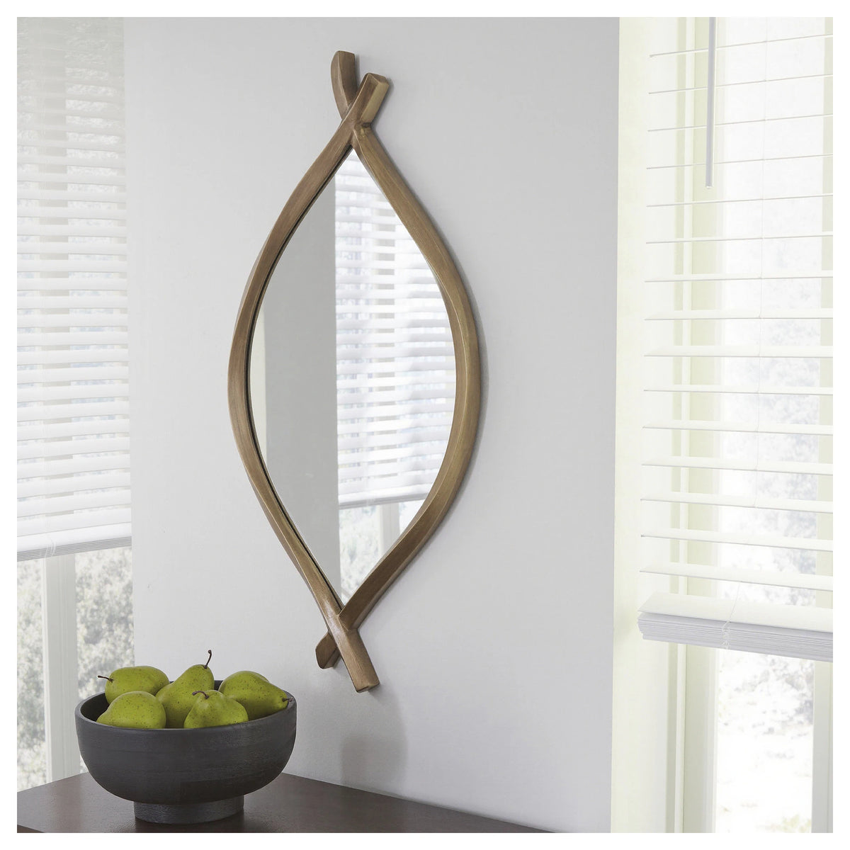 Signature Design by Ashley Bartner Gold Accent Mirror - 18.11" W x 1.25" D x 36.02" H