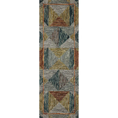 Alexander Home Kaleidoscope Geometric Hand-Hooked Wool Rug