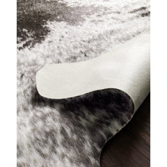Alexander Home Charcoal Faux Cowhide Area Rug